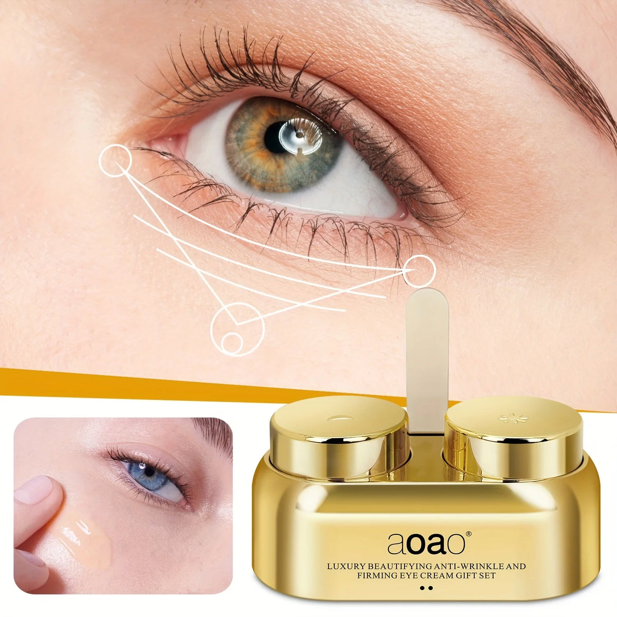 Aoao Firming Day And Night Eye Cream Set With Niacinamide