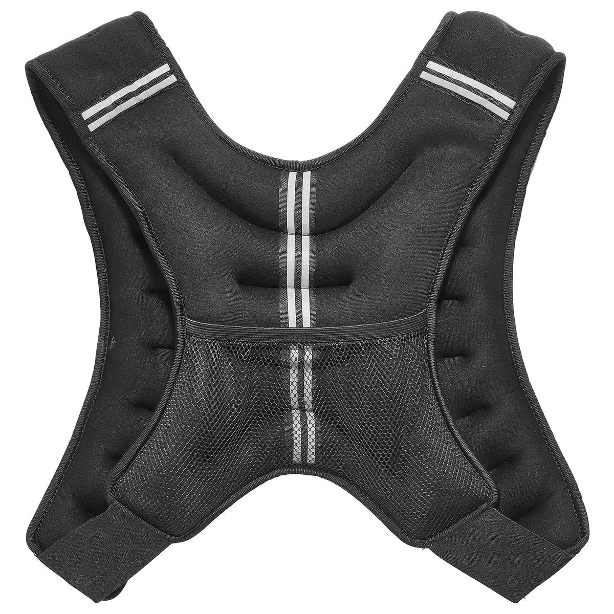 Adjustable Weighted Vest With Reflective Stripe For Strength Training