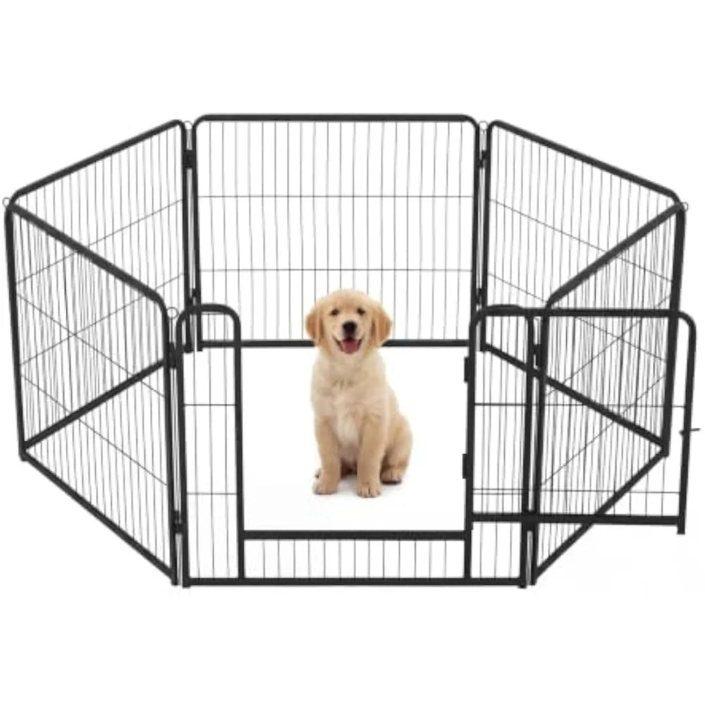 Garvee Heavy Duty Foldable Dog Playpen With Secure Door