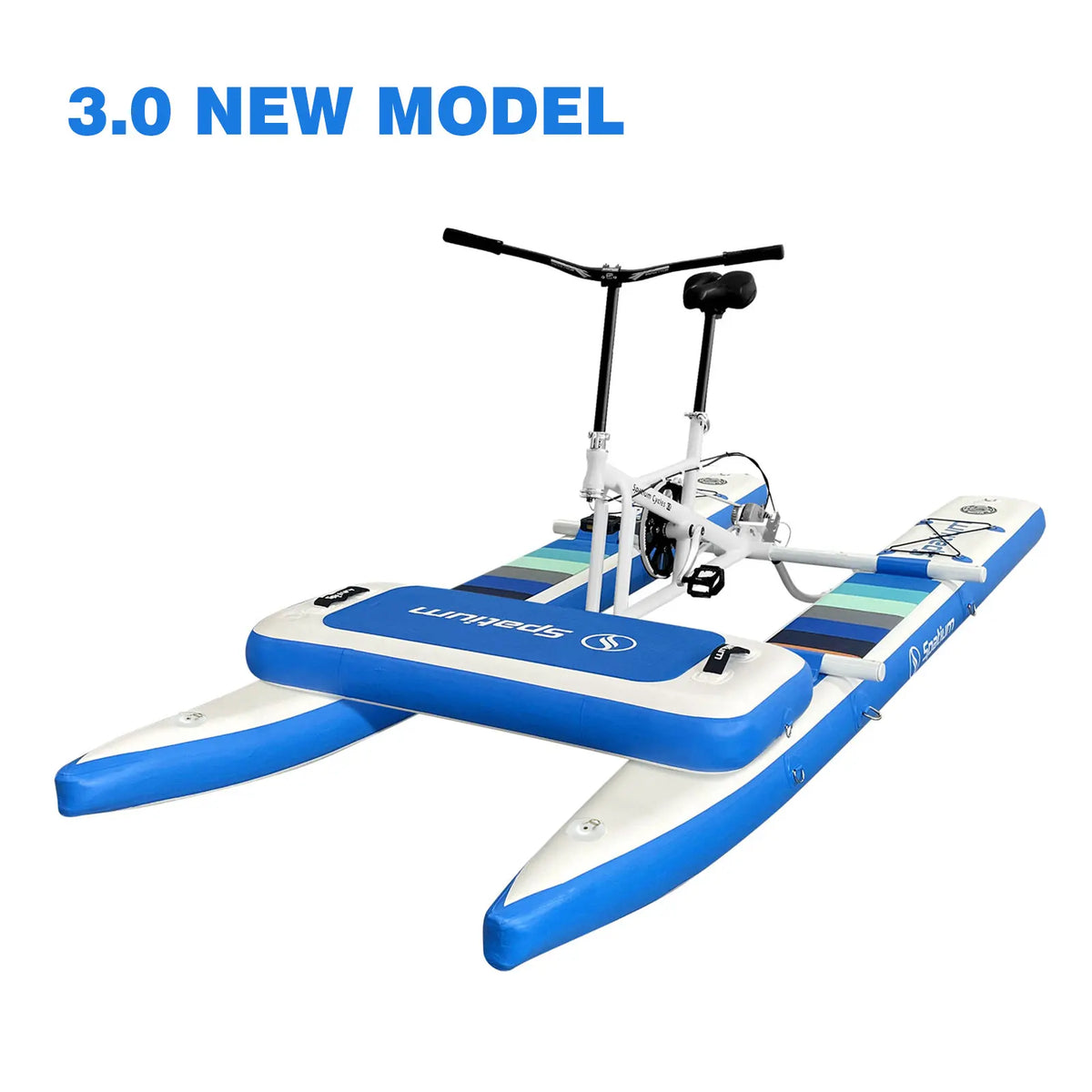 Spatium Inflatable Pontoon Water Bike for Lake Adventures