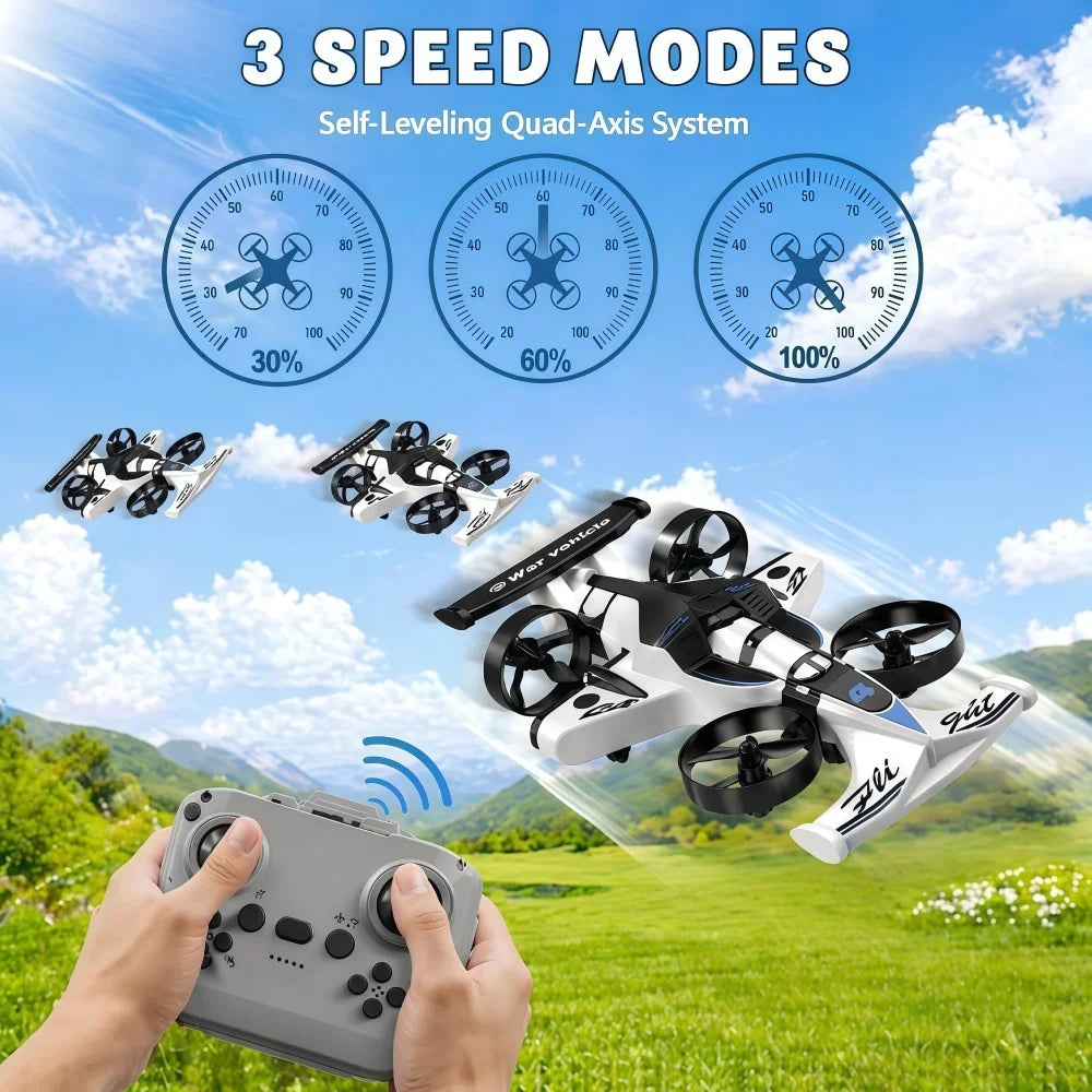 Rechargeable RC Drone And Drift Car Remote Control Toy
