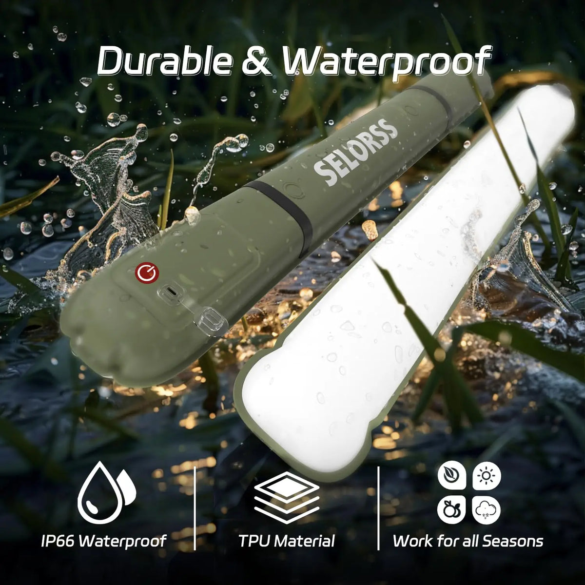 Rechargeable Inflatable Camping Lantern For Outdoor Hiking And Emergency