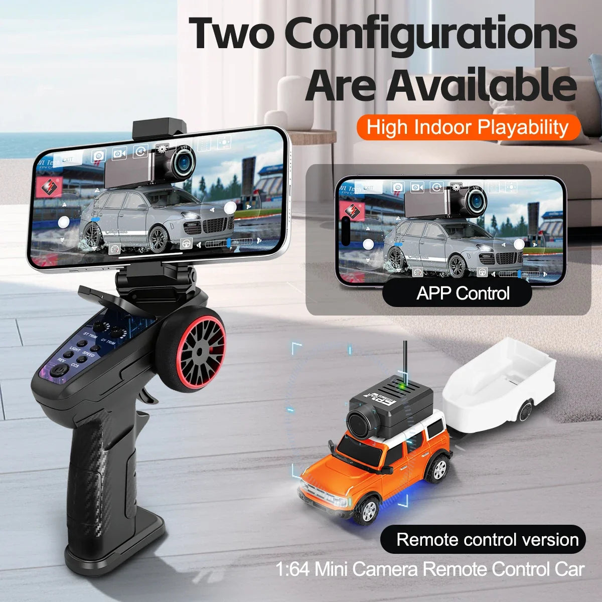 WLtoys Mini RC Racing Car With FPV Camera App Control