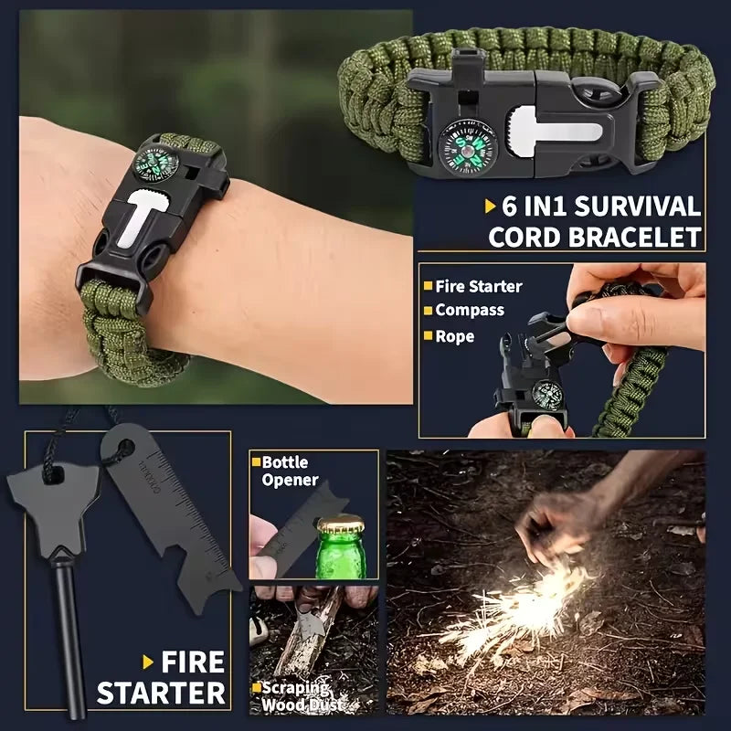 Portable Emergency Survival And First Aid Kit For Daily Safety