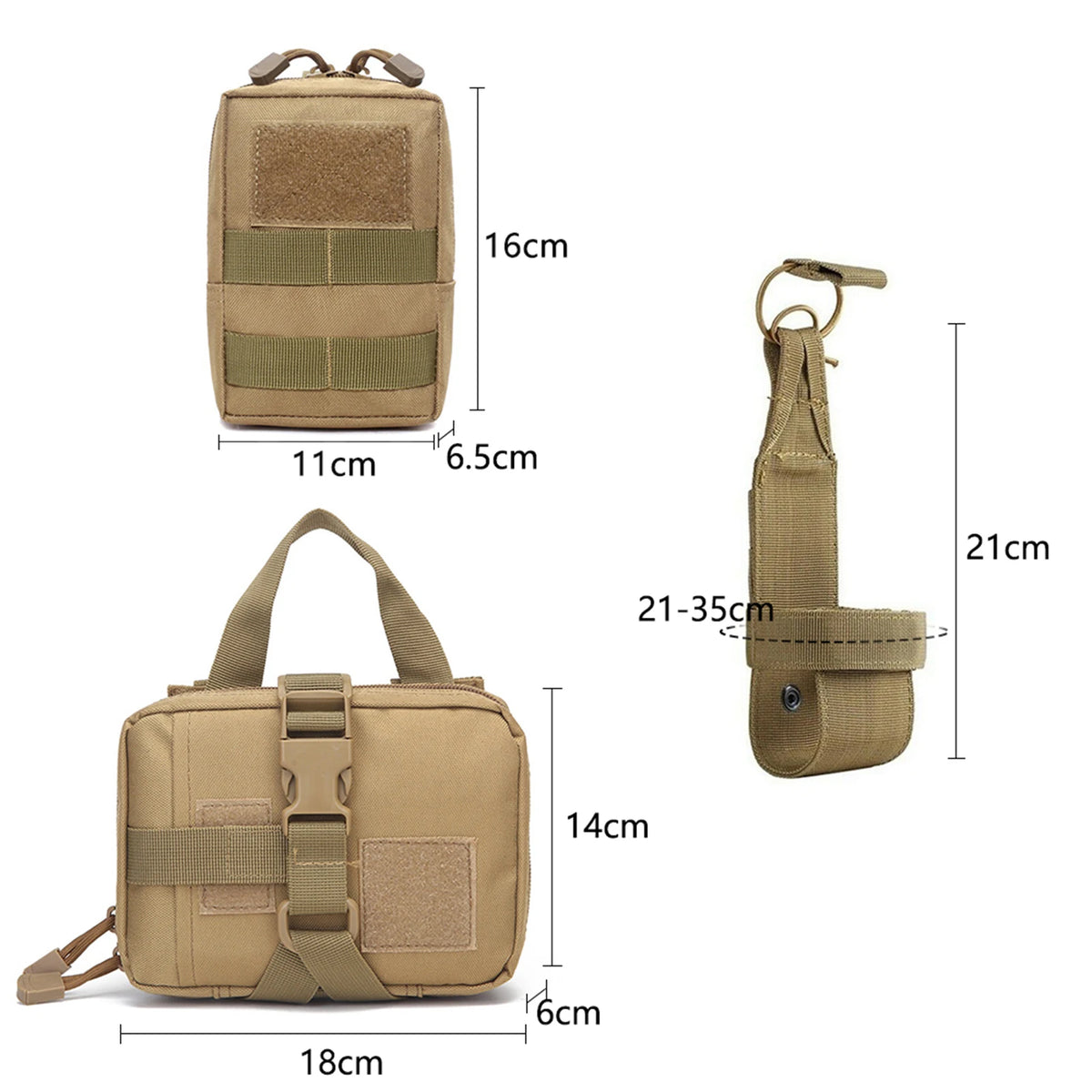 Tactical Nylon Dog Harness With Quick Release Molle Pouches For Training