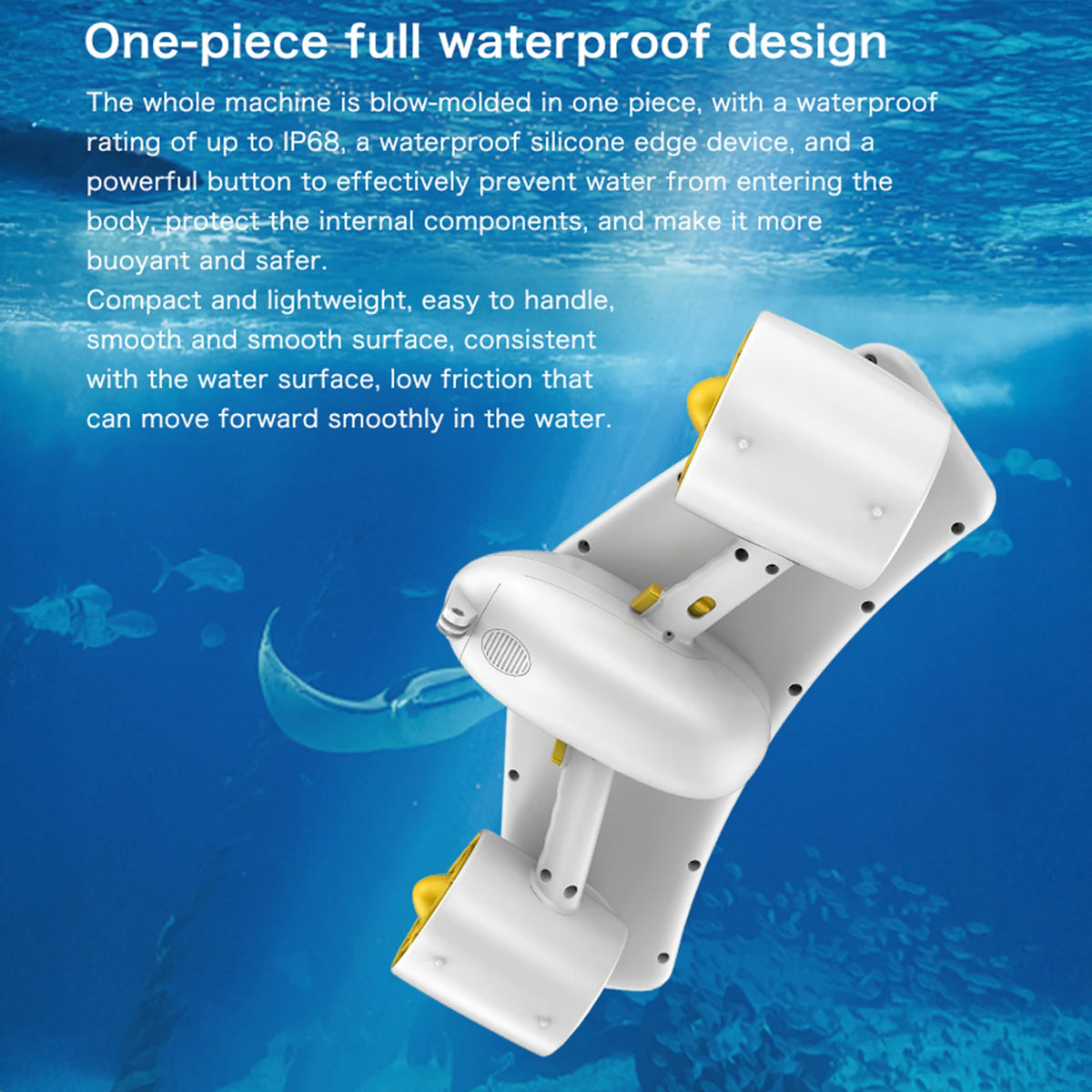 Portable Dual Motor Underwater Scooter for Snorkeling and Diving