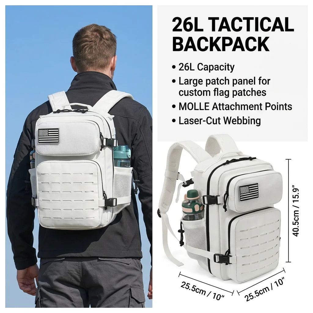 ReFire Gear Tactical Backpack With Molle System And Dual Cup Holder