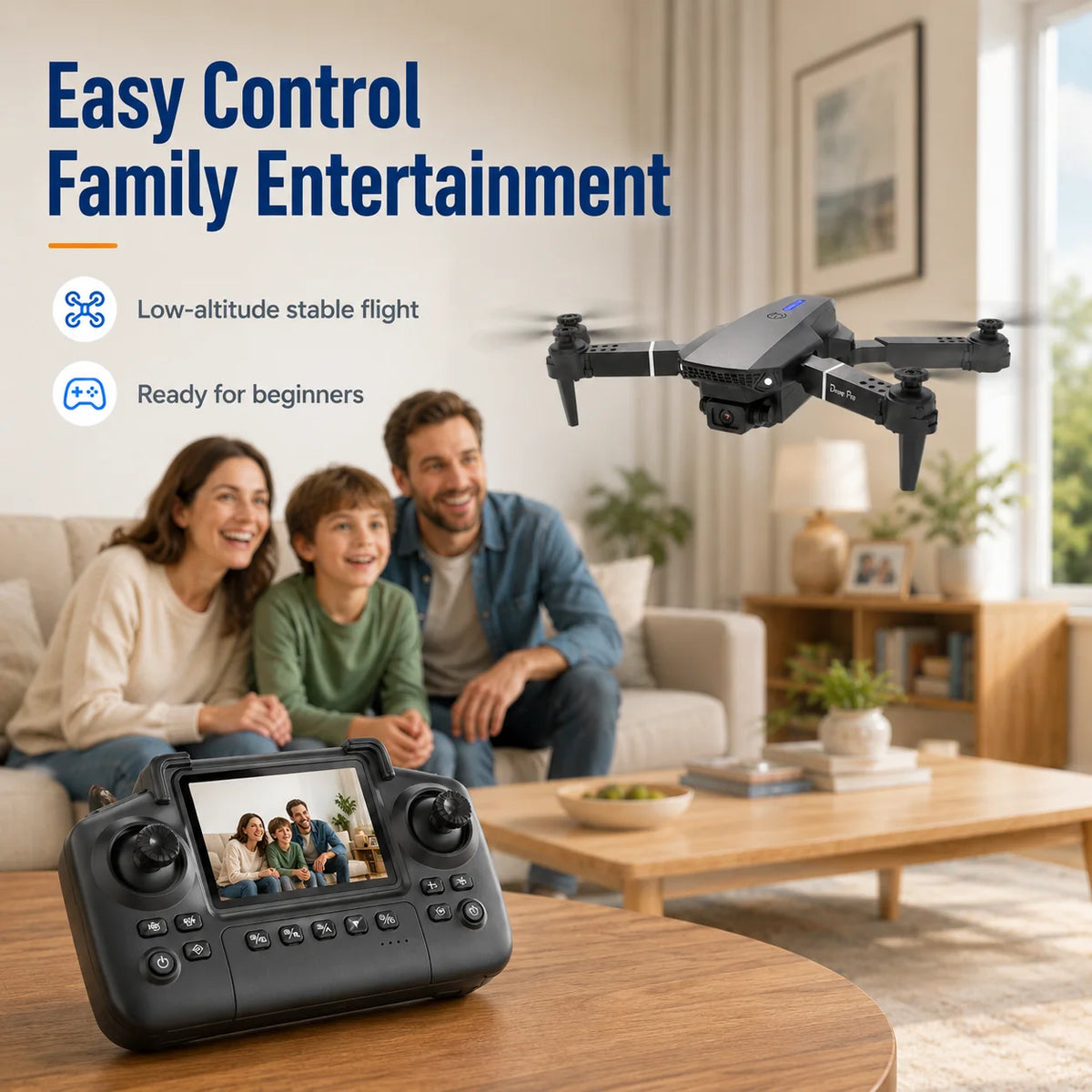 ZNLYRION Foldable FPV Drone With Dual Camera And Remote Control