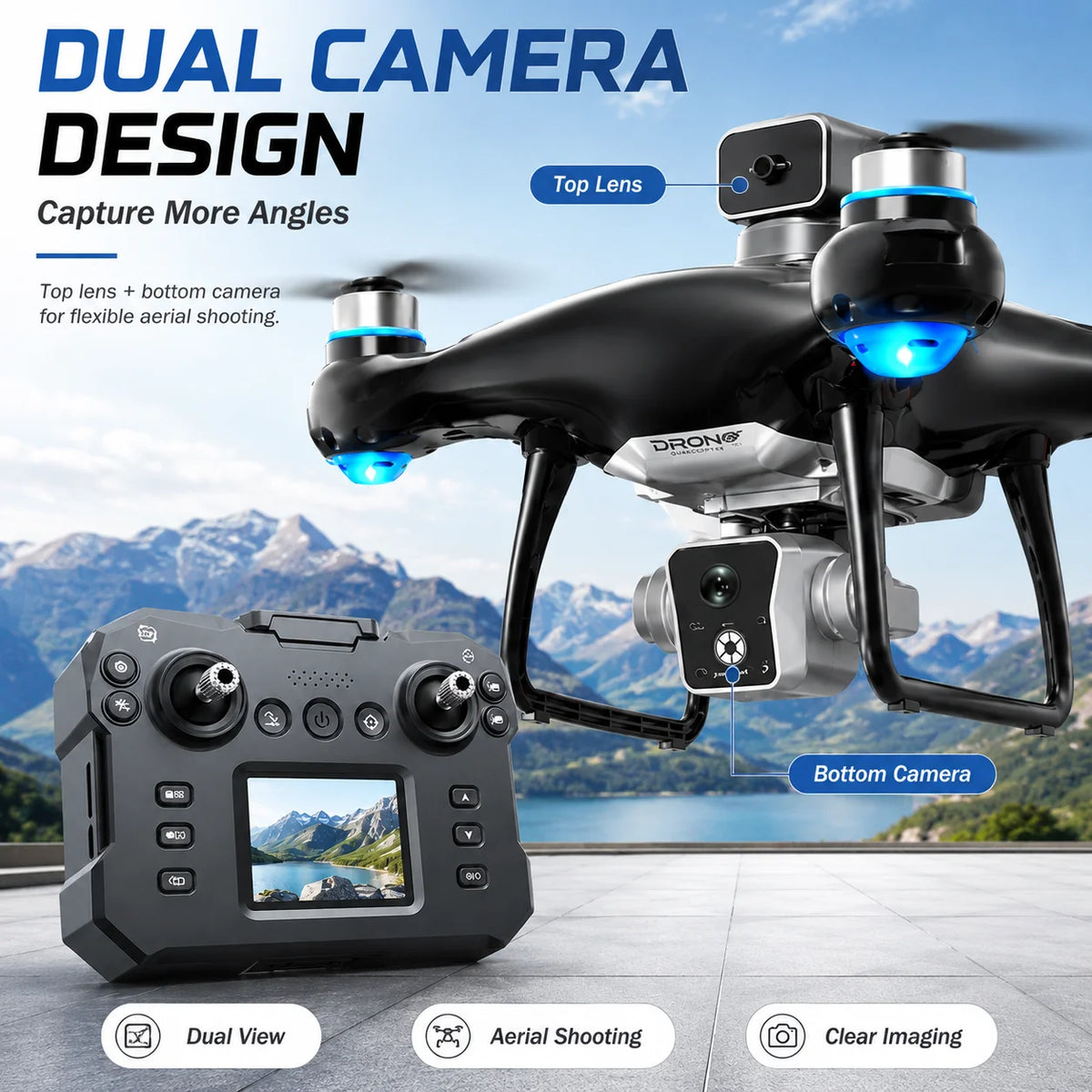 ZNLYRION Brushless Drone Featuring 360 Obstacle Avoidance And Dual Camera