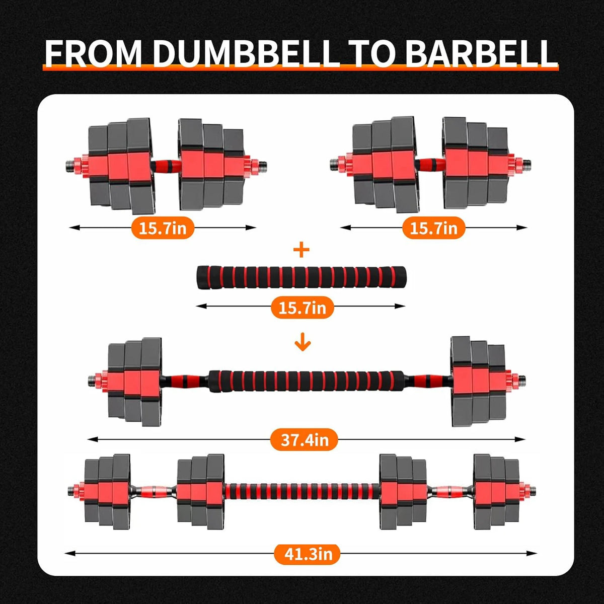 Professional Adjustable Dumbbell And Barbell Home Fitness Strength Set