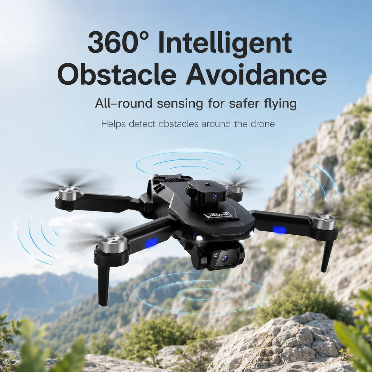 ZNLYRION Brushless Drone Featuring 4K Dual Camera And Obstacle Avoidance
