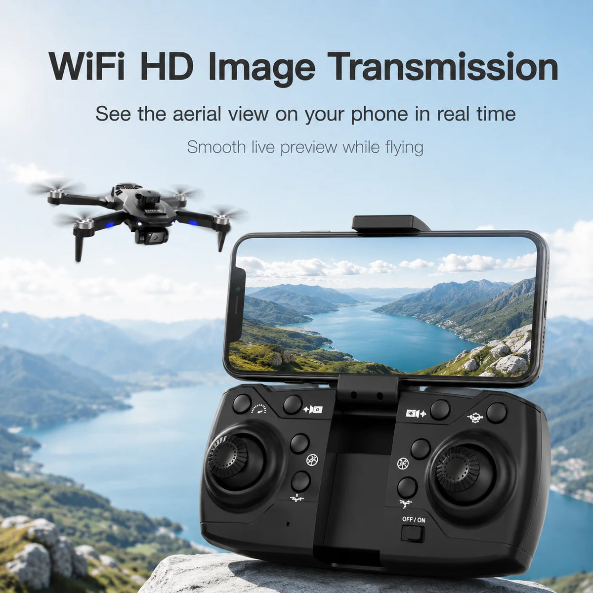 ZNLYRION Brushless Drone Featuring 4K Dual Camera And Obstacle Avoidance