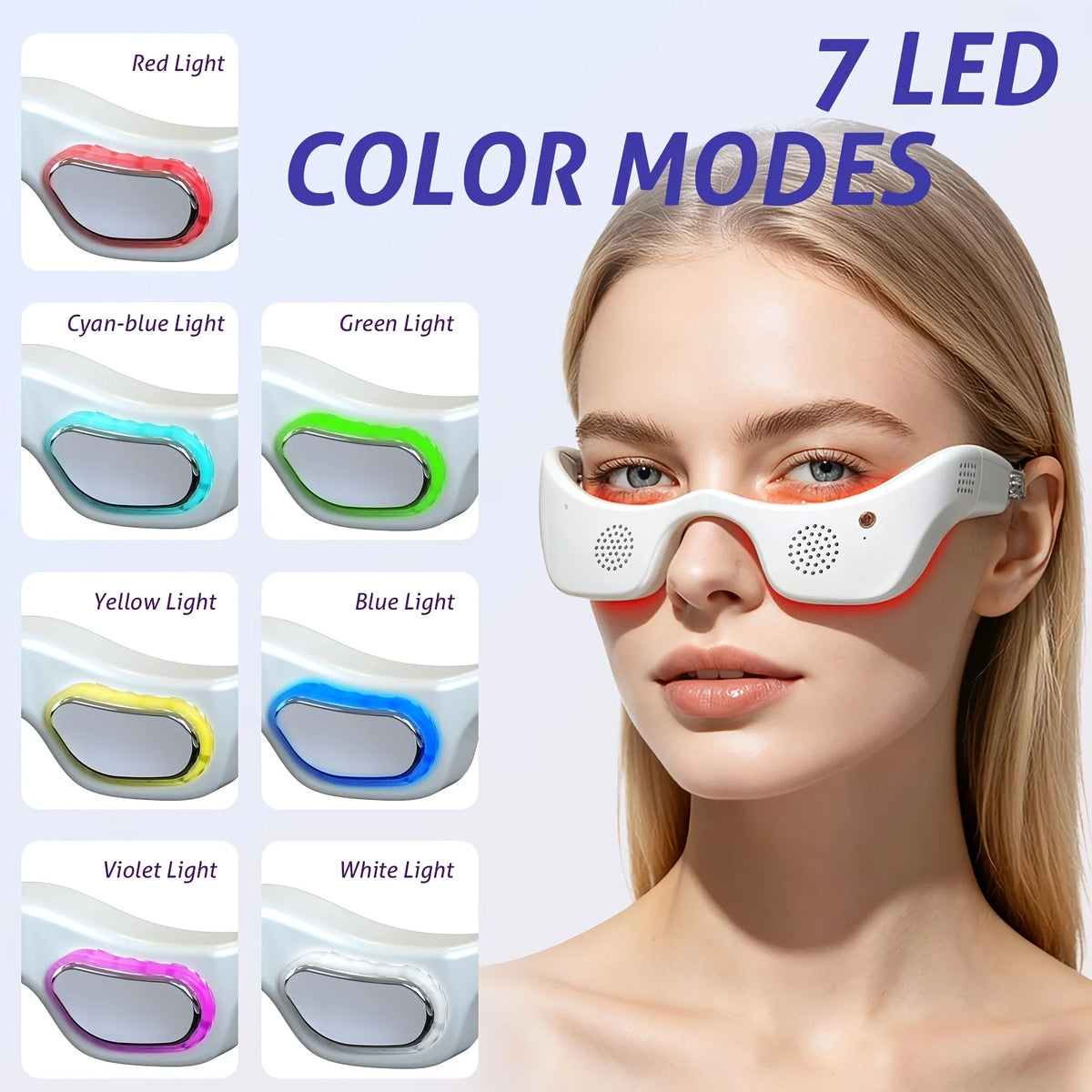Jitesy LED Eye Massager With Hot Cold Light Therapy