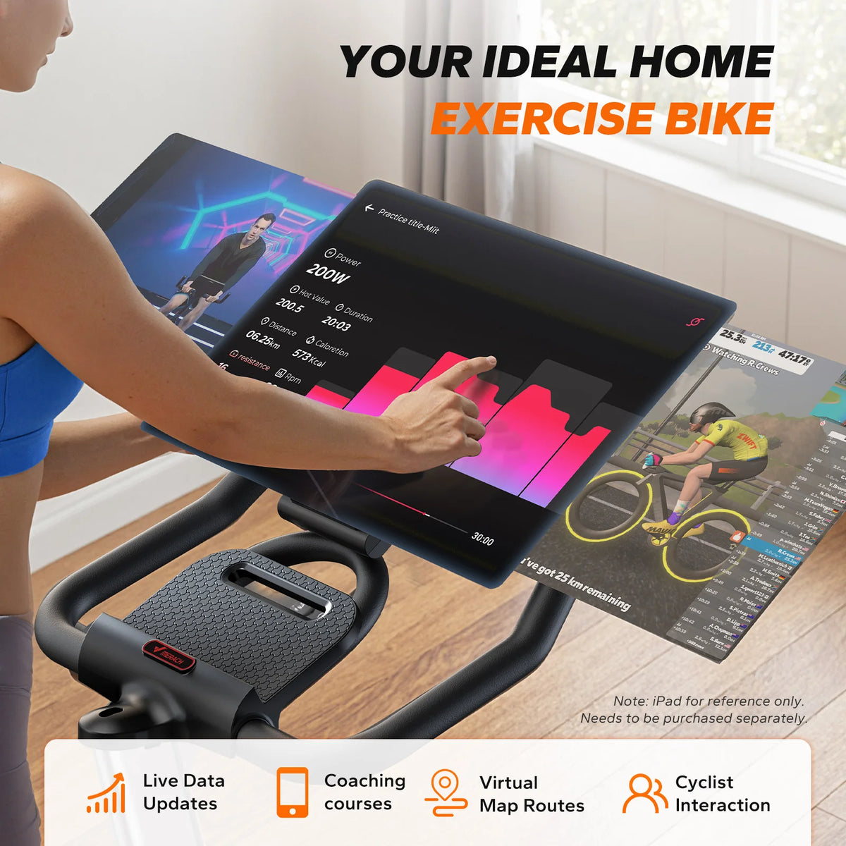 Merach Indoor Cycling Bike With Magnetic Resistance and App Control