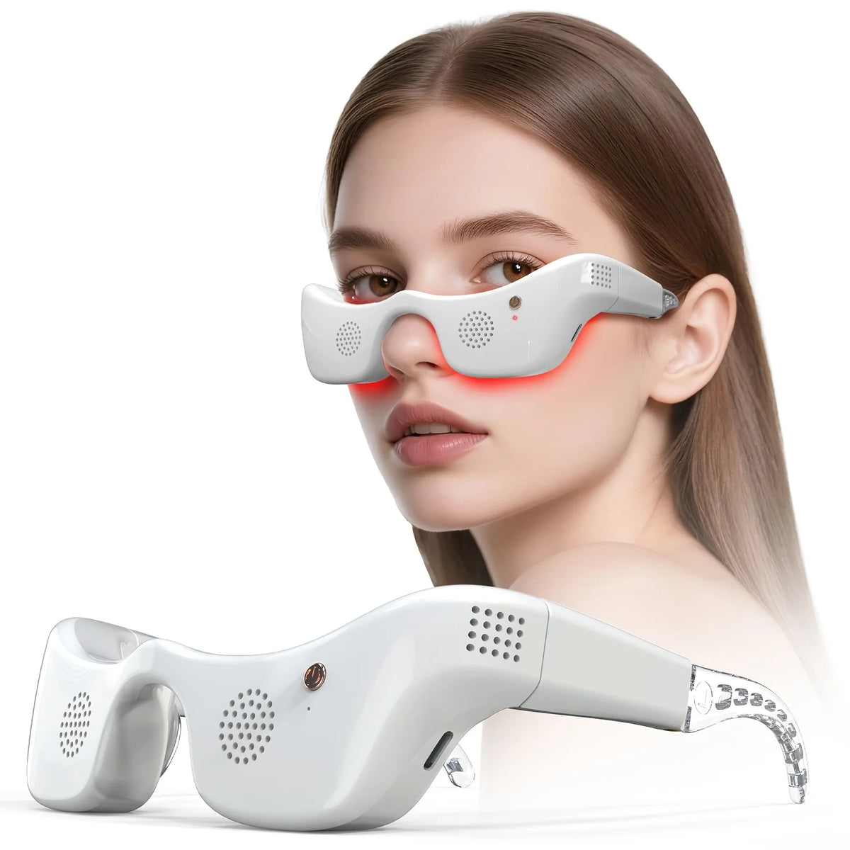 Jitesy LED Eye Massager With Hot Cold Light Therapy