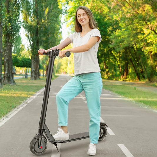 Caroma Folding Electric Scooter With Cruise Control And Shock Absorption