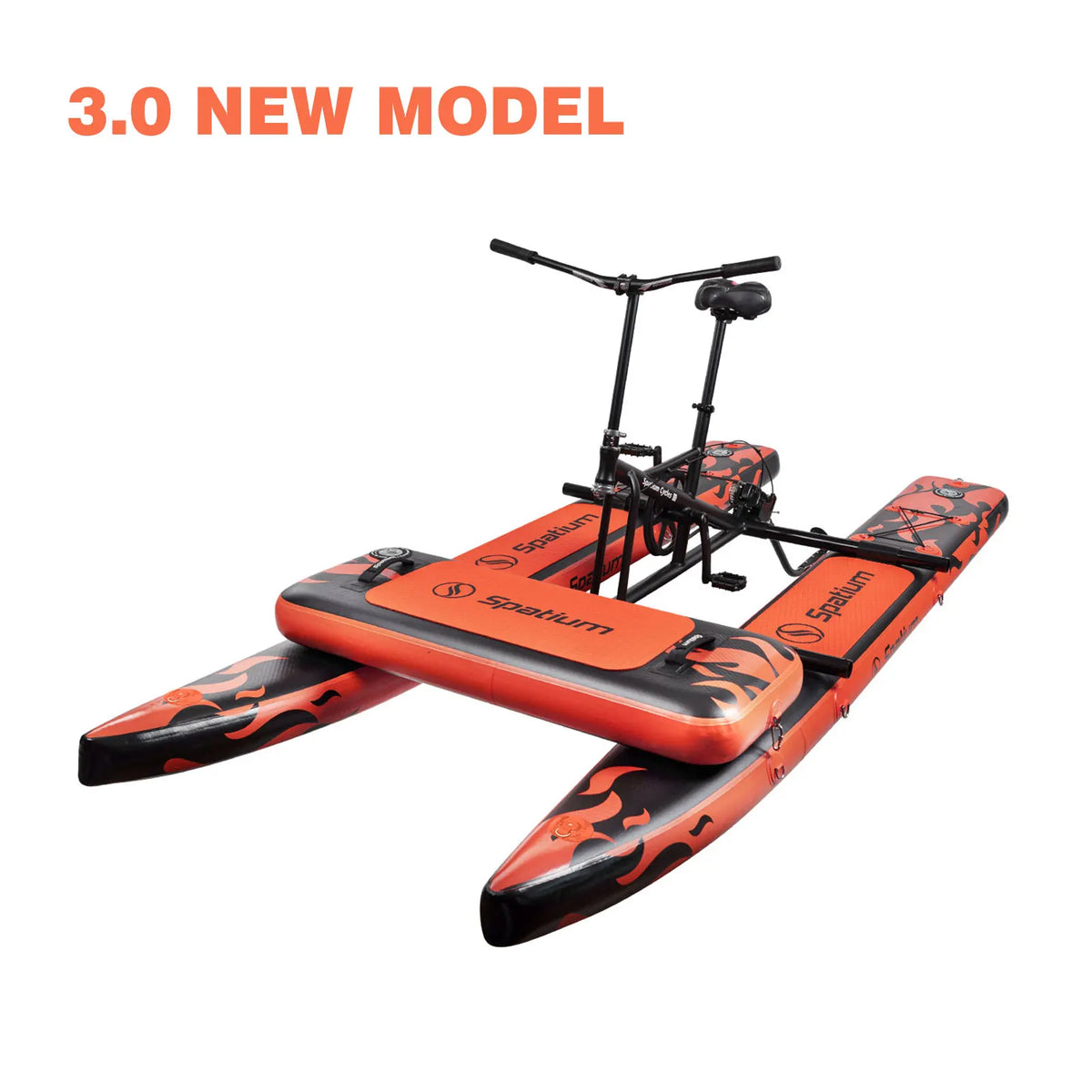 Spatium Inflatable Pontoon Water Bike for Lake Adventures