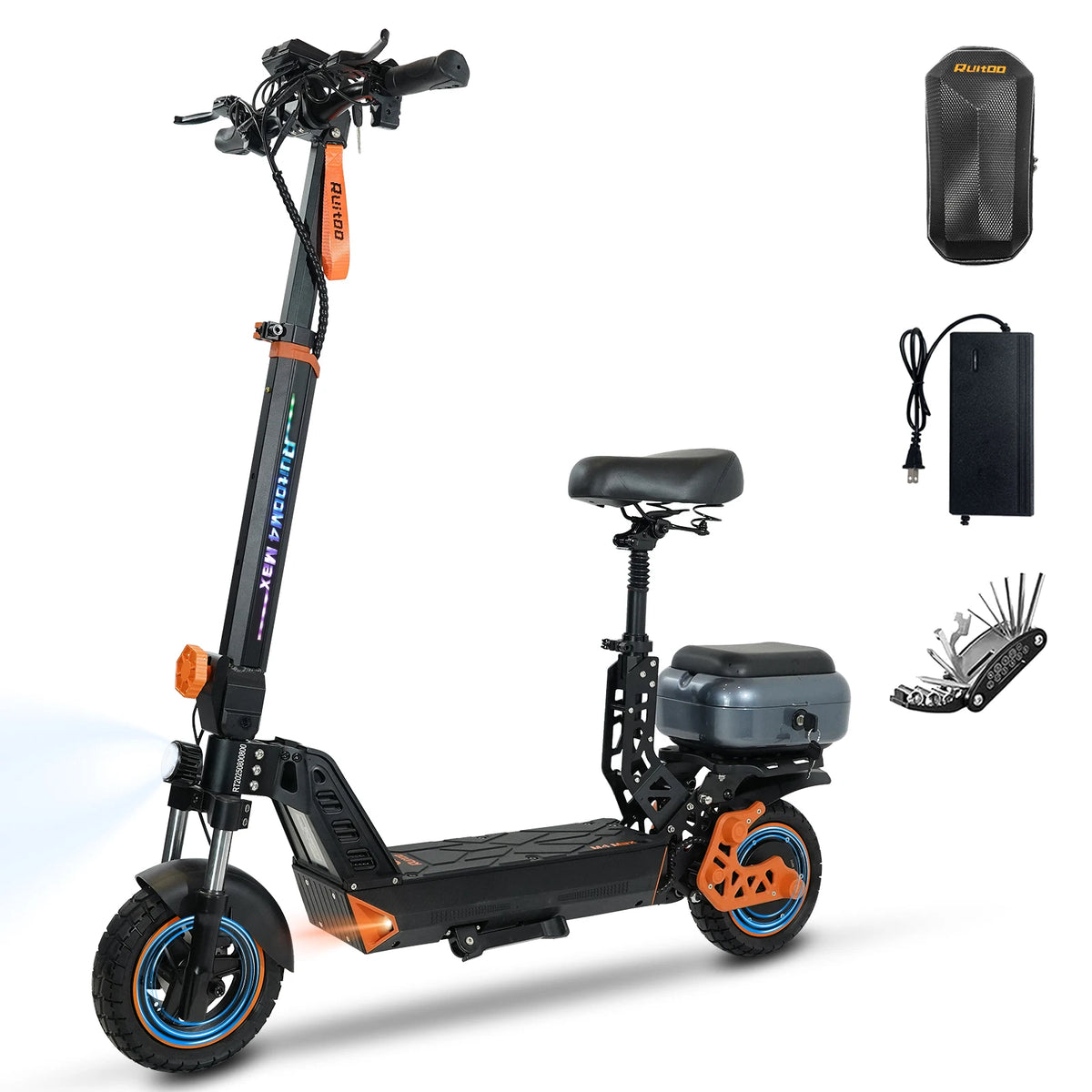 Bikydom Foldable Electric Scooter With Extended Battery Life