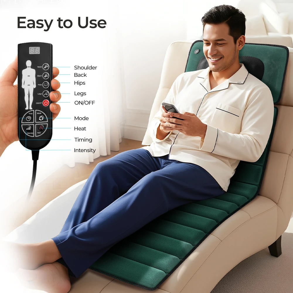HOMEMASSA Full Body Vibration Massage Pad For Muscle Relaxation