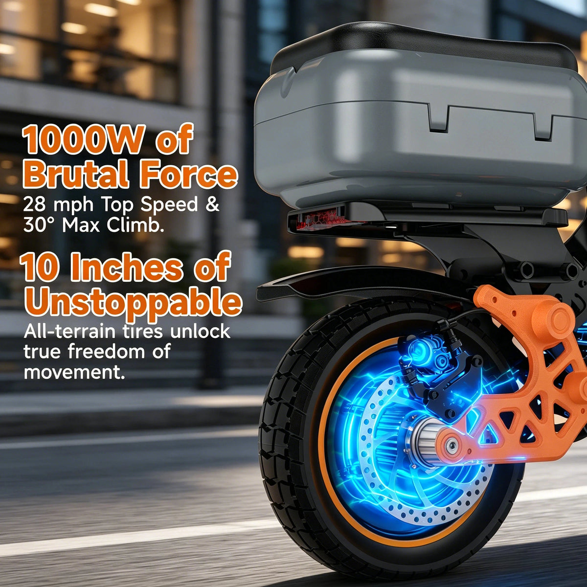 Bikydom Foldable Electric Scooter With Extended Battery Life