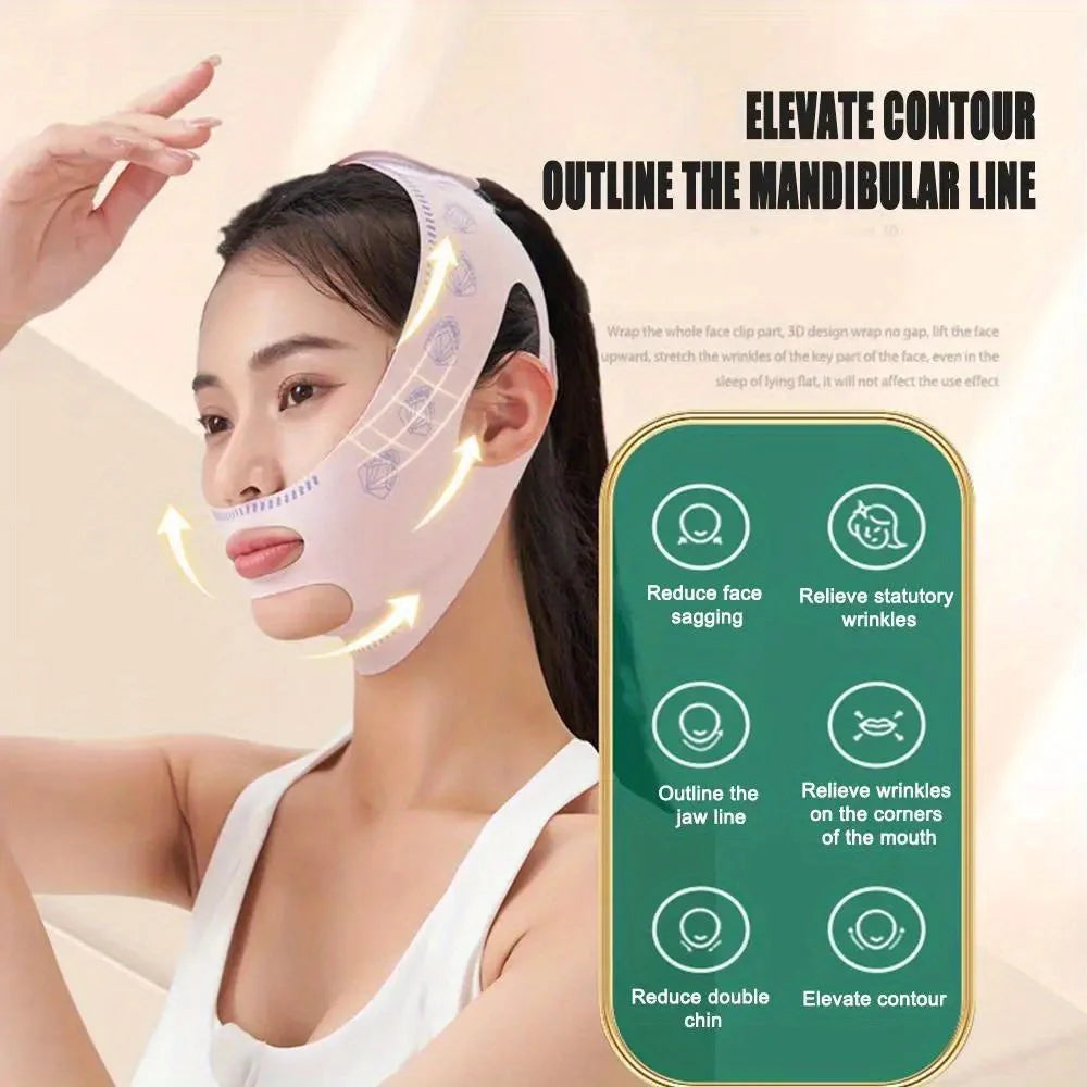 Breathable V Line Face Shaper Cheek Lifting Double Chin Support
