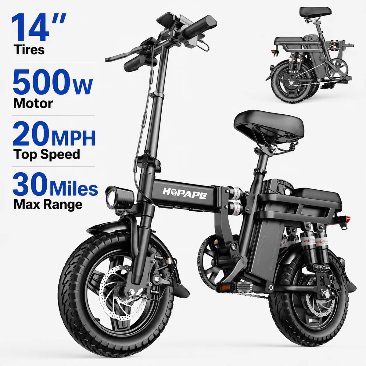Eoeotwo 1500W Peak Fat Tire Ebike 34Mph 48V 15Ah Battery