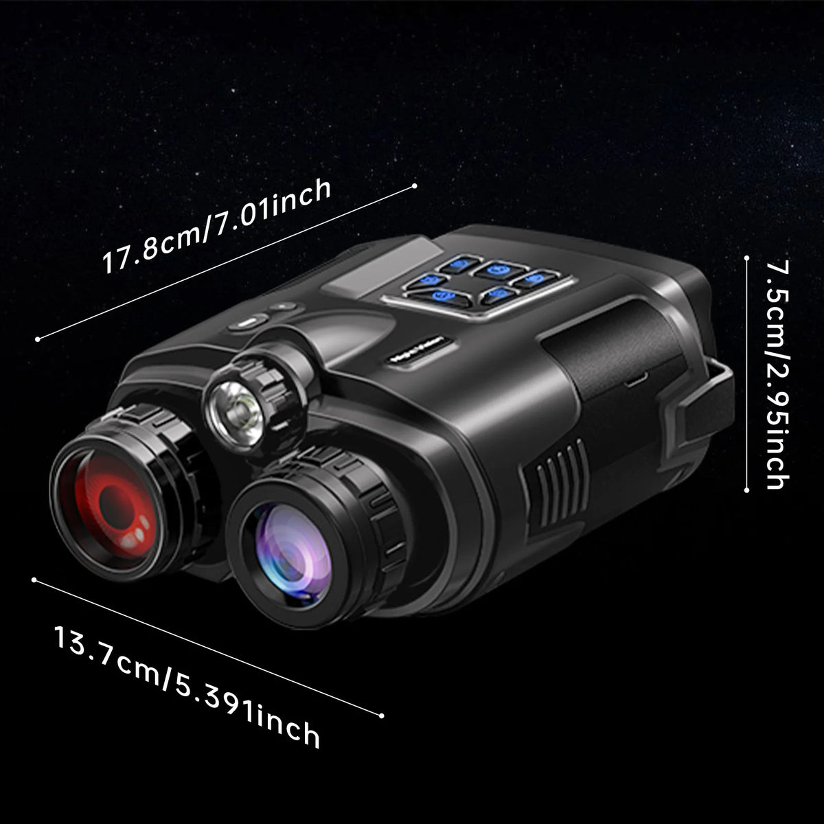 DIYIMIN Night Vision Binoculars With 4K Infrared And 8X Zoom