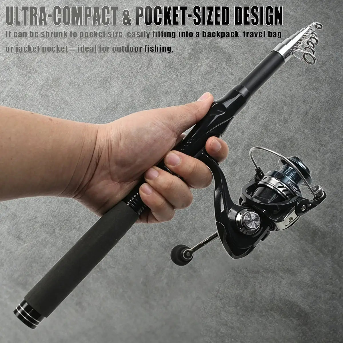 Telescopic Fishing Rod And Reel Combo Kit For Anglers