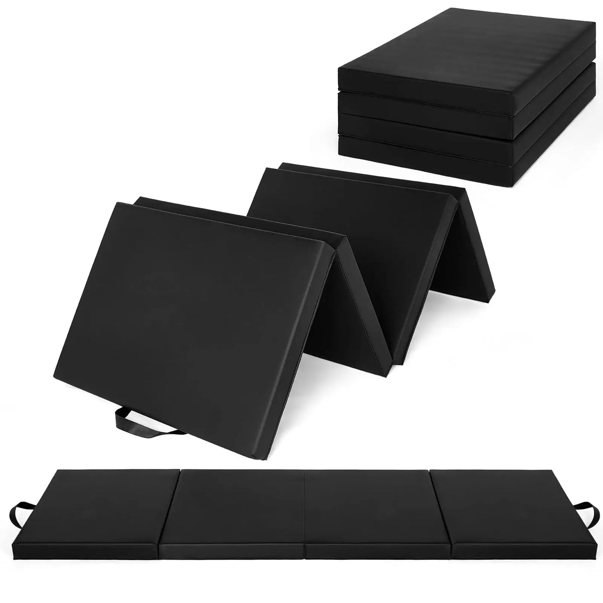 HiMISS Folding Gymnastics Mat for Tumbling Yoga Pilates and Fitness