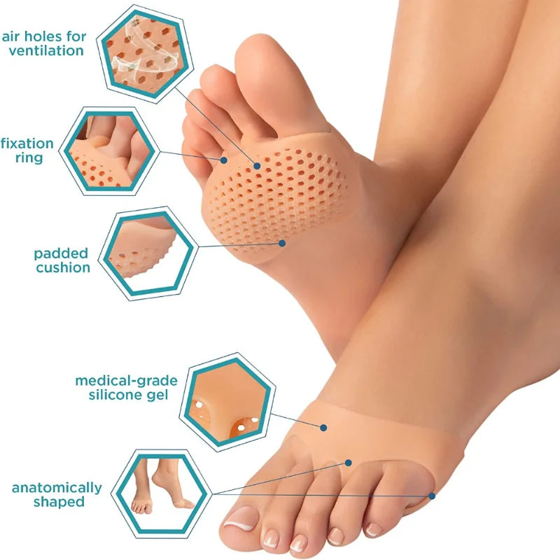 Silicone Gel Toe Separators For Bunion Relief And Care