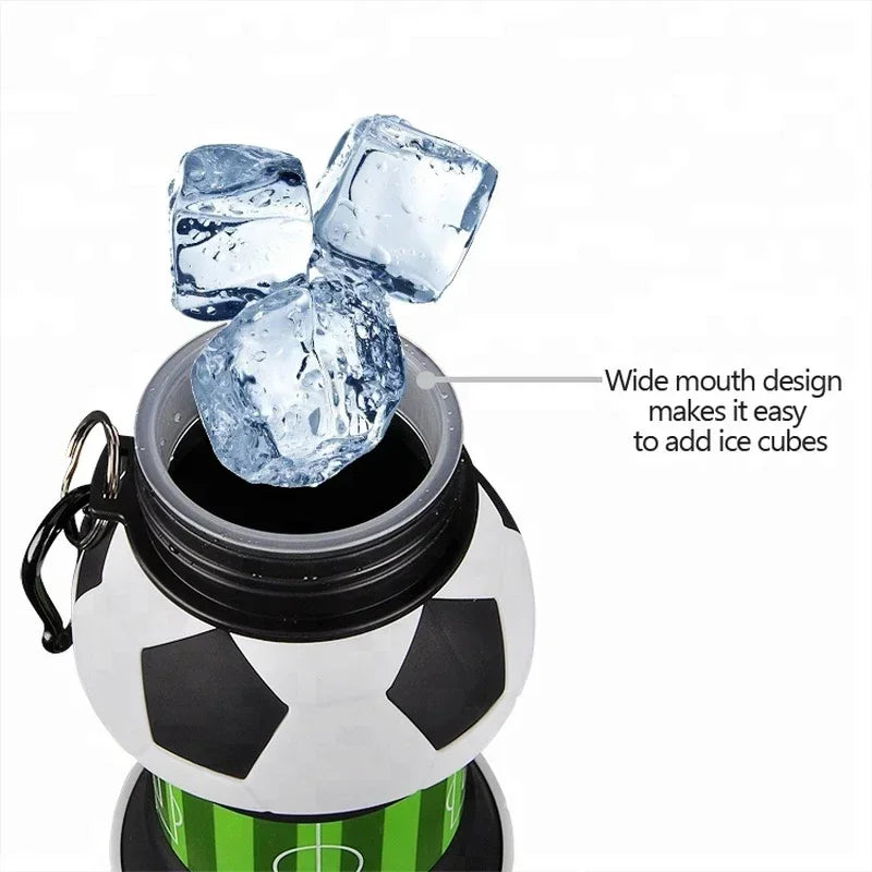 Kids Foldable Sports Water Bottle Leakproof Portable Backpack Cup