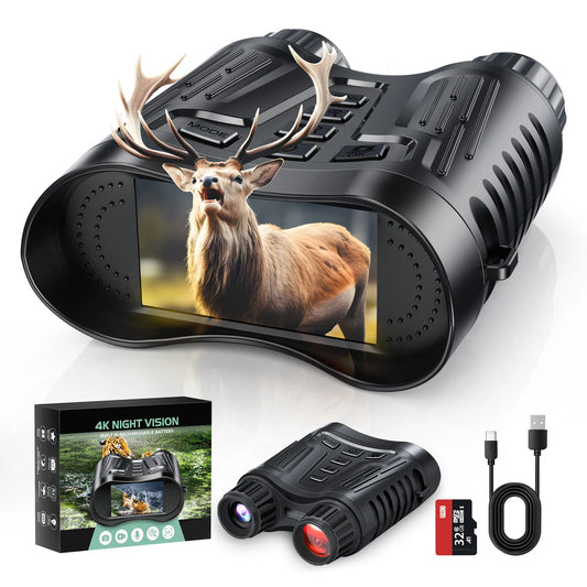 DIYIMIN Night Vision Binoculars Featuring Digital Zoom And IR Illuminator