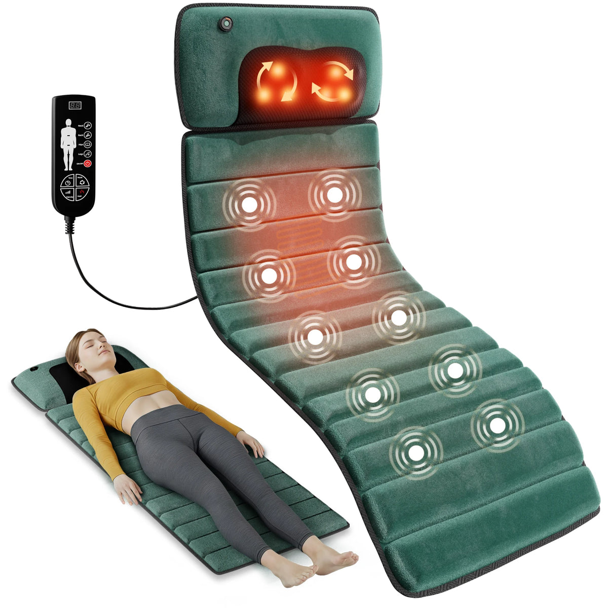 HOMEMASSA Full Body Vibration Massage Pad For Muscle Relaxation