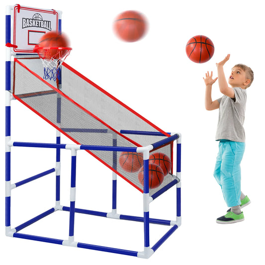 LLParty Kids Basketball Hoop Set With Ball And Air Pump