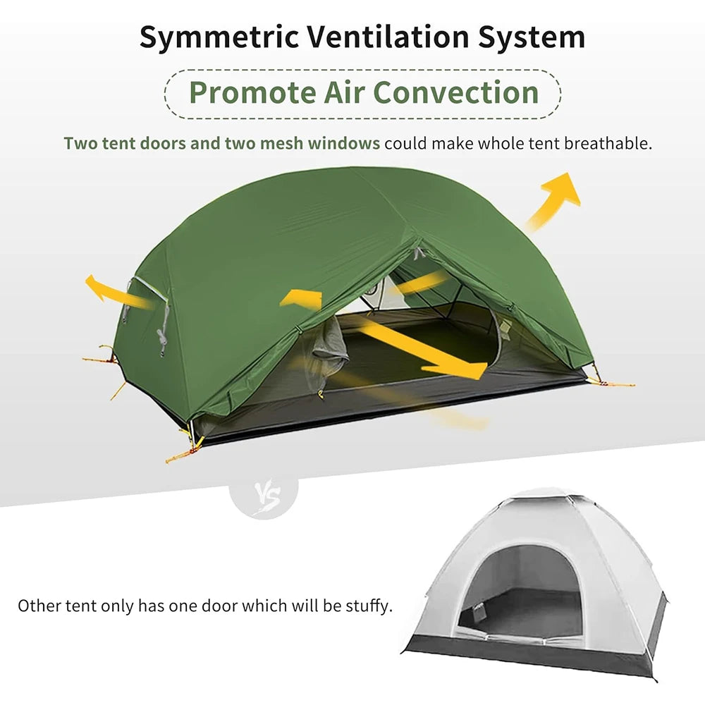 Naturehike Mongar Ultralight 2 Person Waterproof Camping Tent