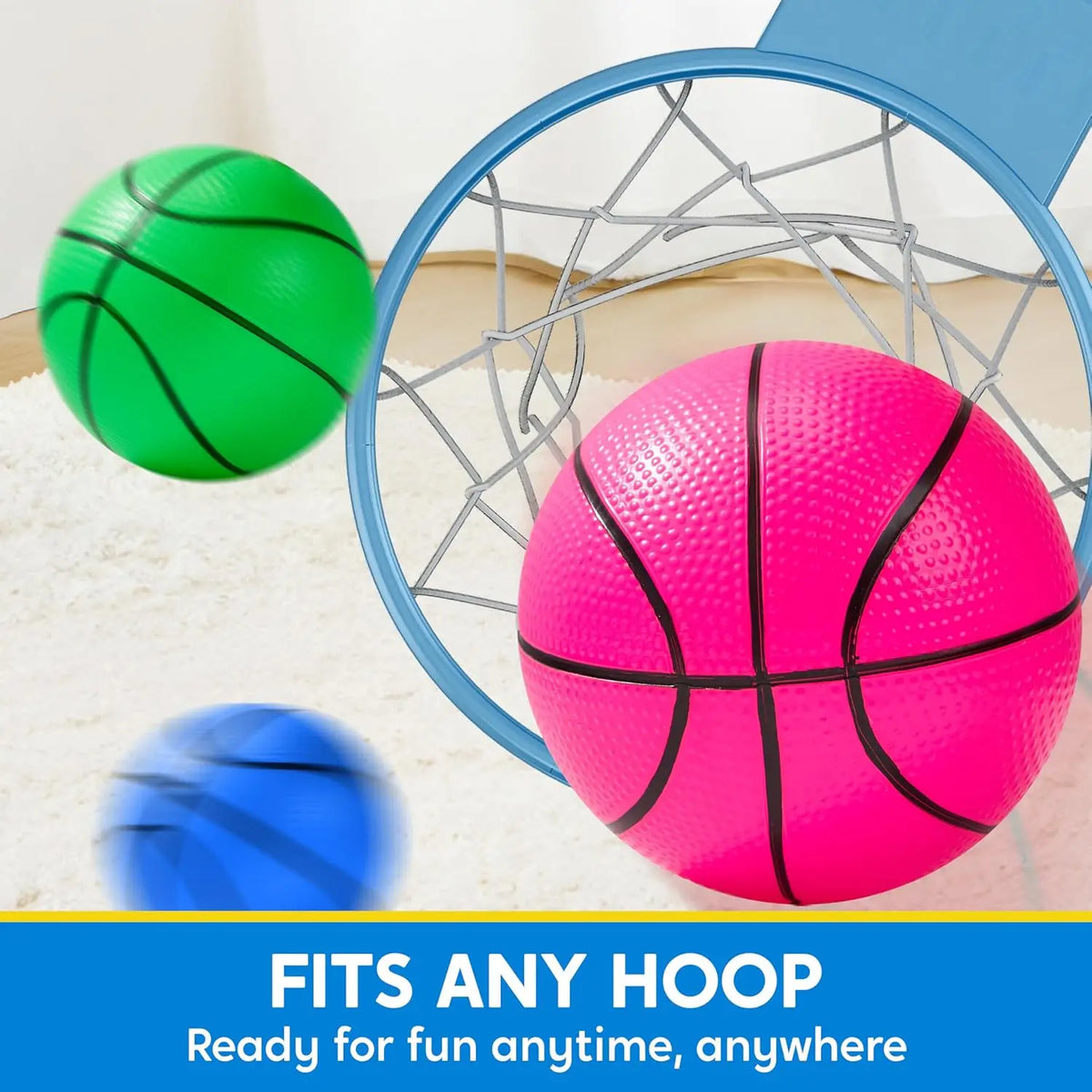 Joyfy Mini Basketballs for Kids Indoor Hoop Play and Gifts
