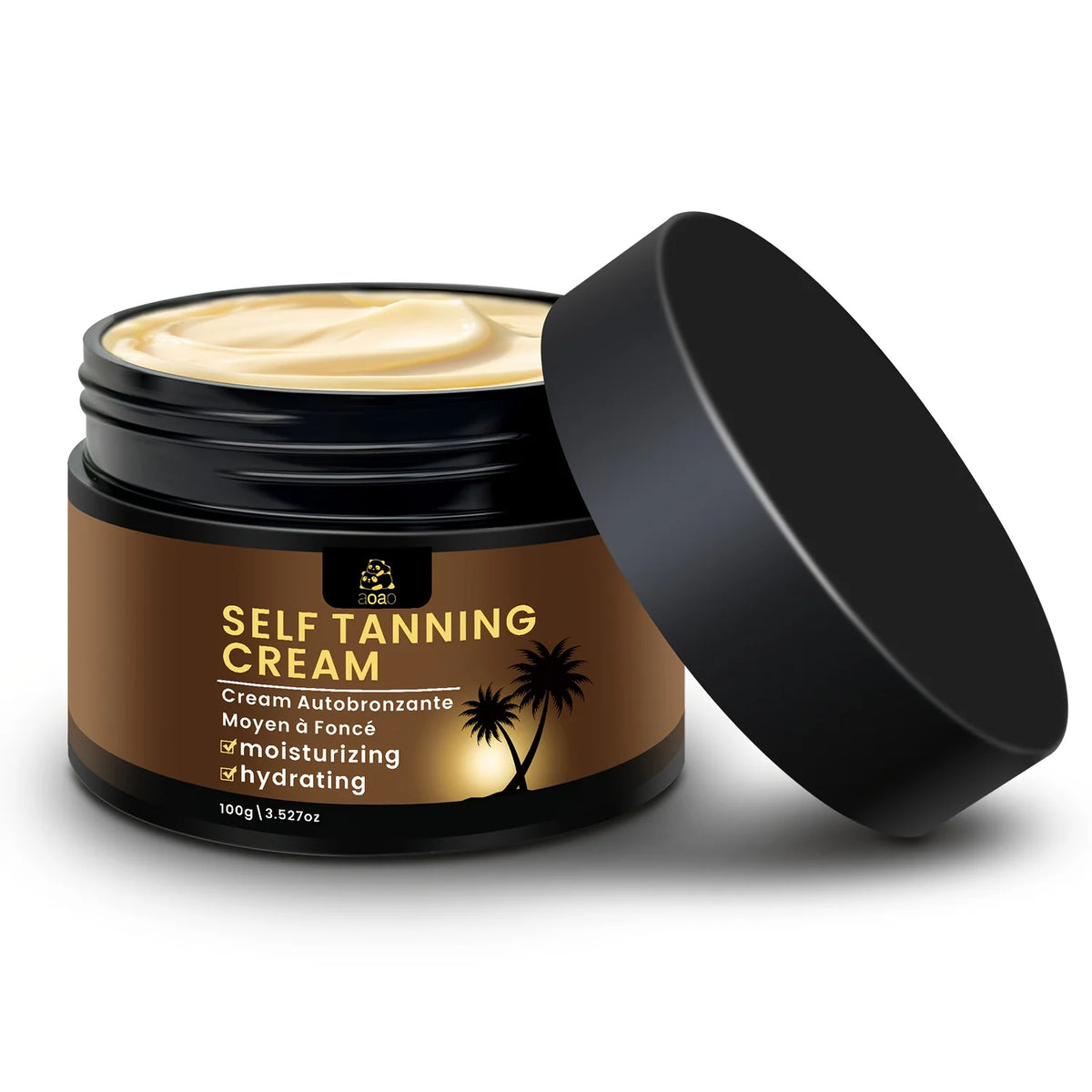 Aoao Self Tanning Cream With Aloe And Coconut Hydrating Moisturizer