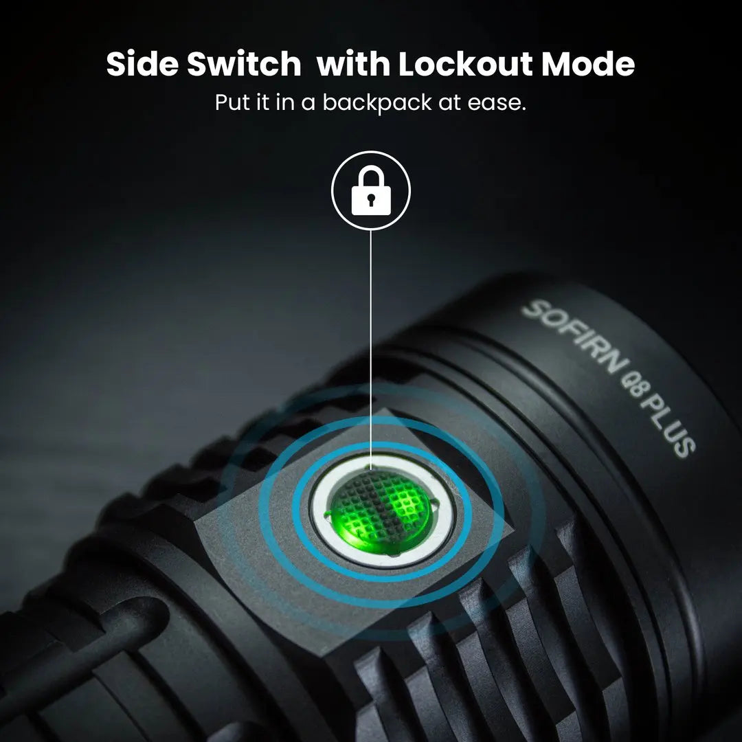 Sofirn Q8 Plus Xhp50b Flashlight Usb Rechargeable 16000 Lumen