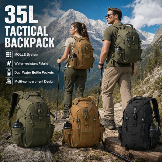 ReFire Gear Tactical Hiking Backpack With Molle System For Travel