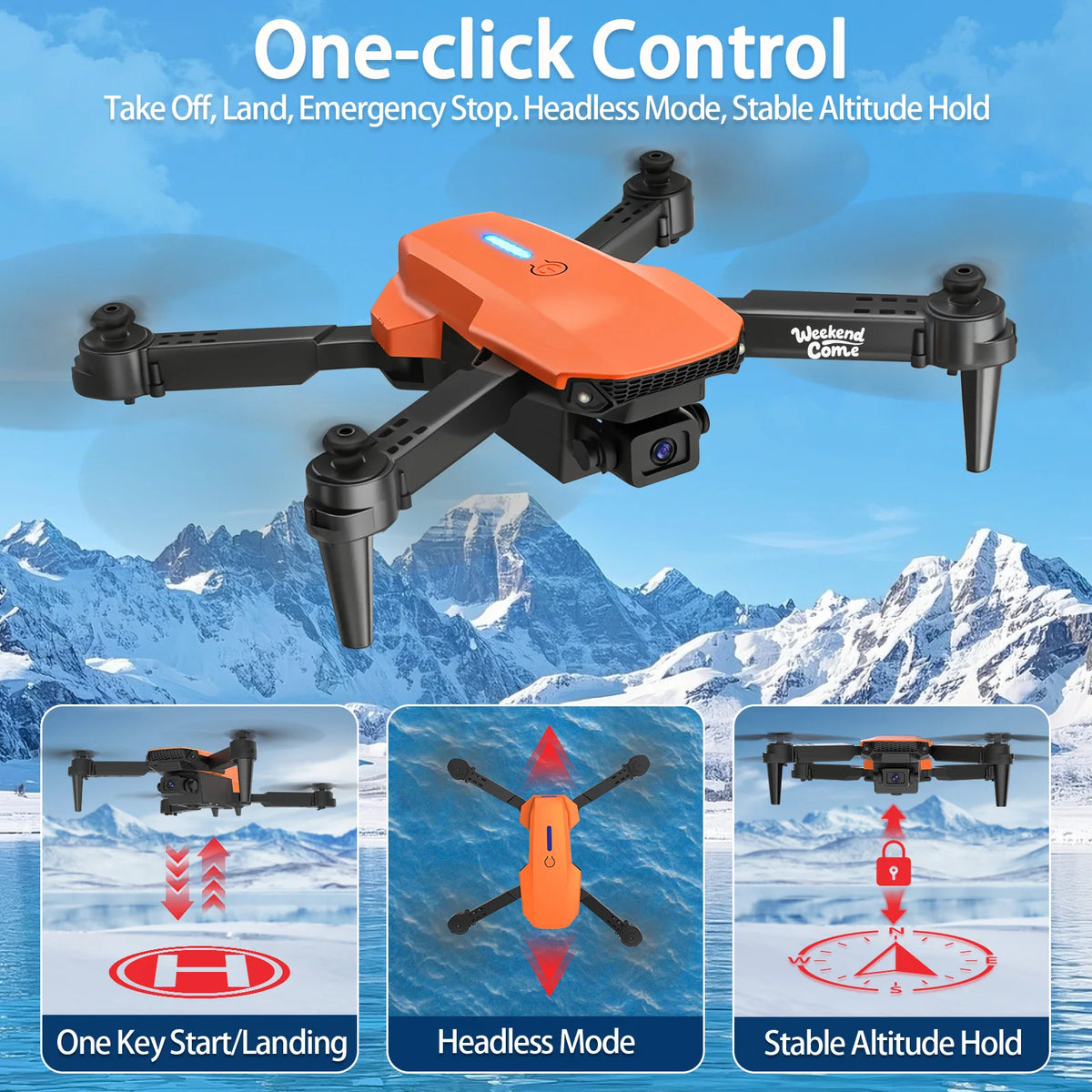 Professional HD Camera Foldable Quadcopter Drone For Beginners