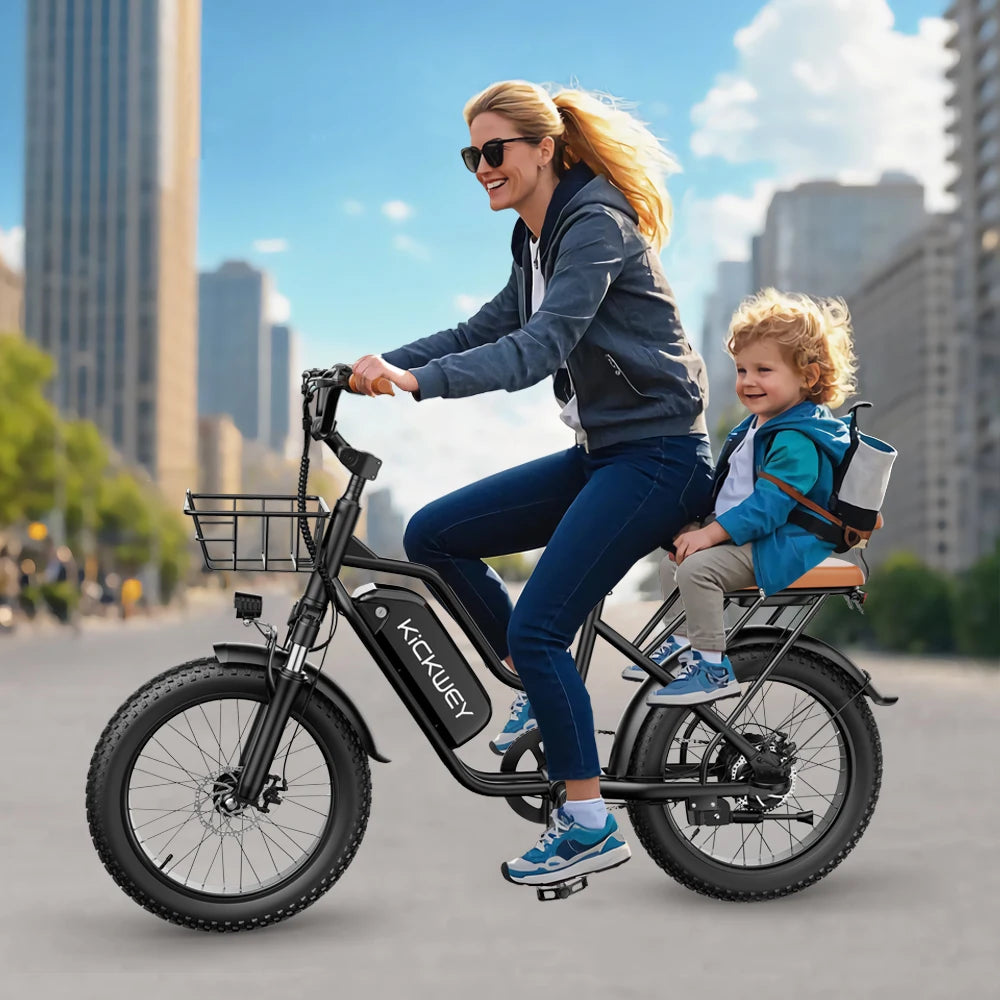 Kickwey LD20 1500W Electric Bike Adult Mountain Fat Tire