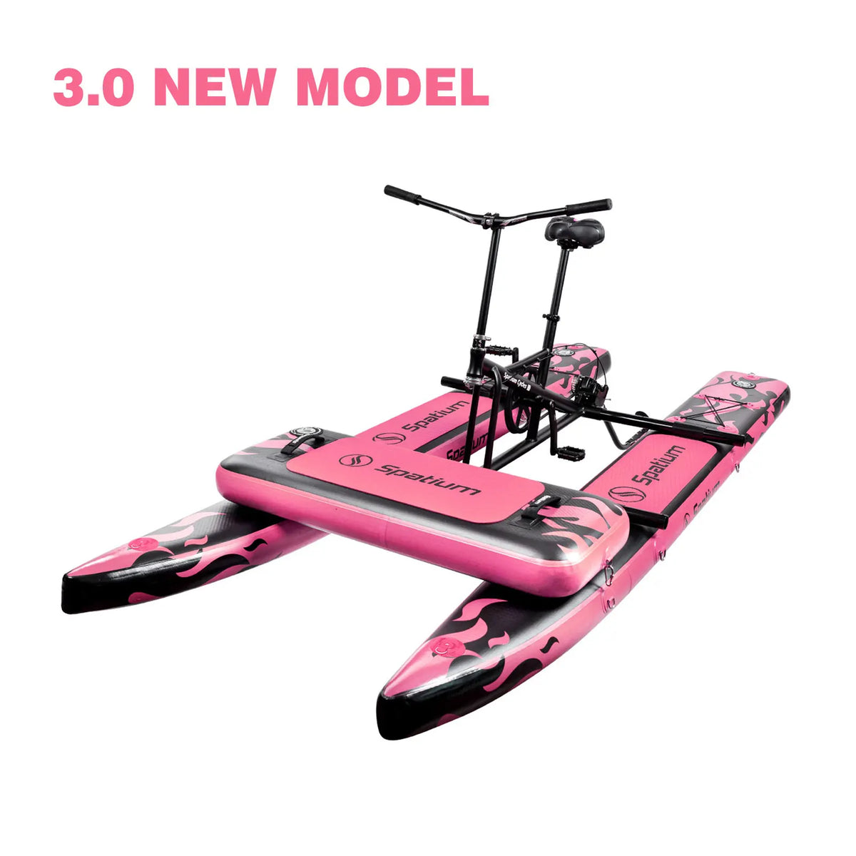 Spatium Inflatable Pontoon Water Bike for Lake Adventures