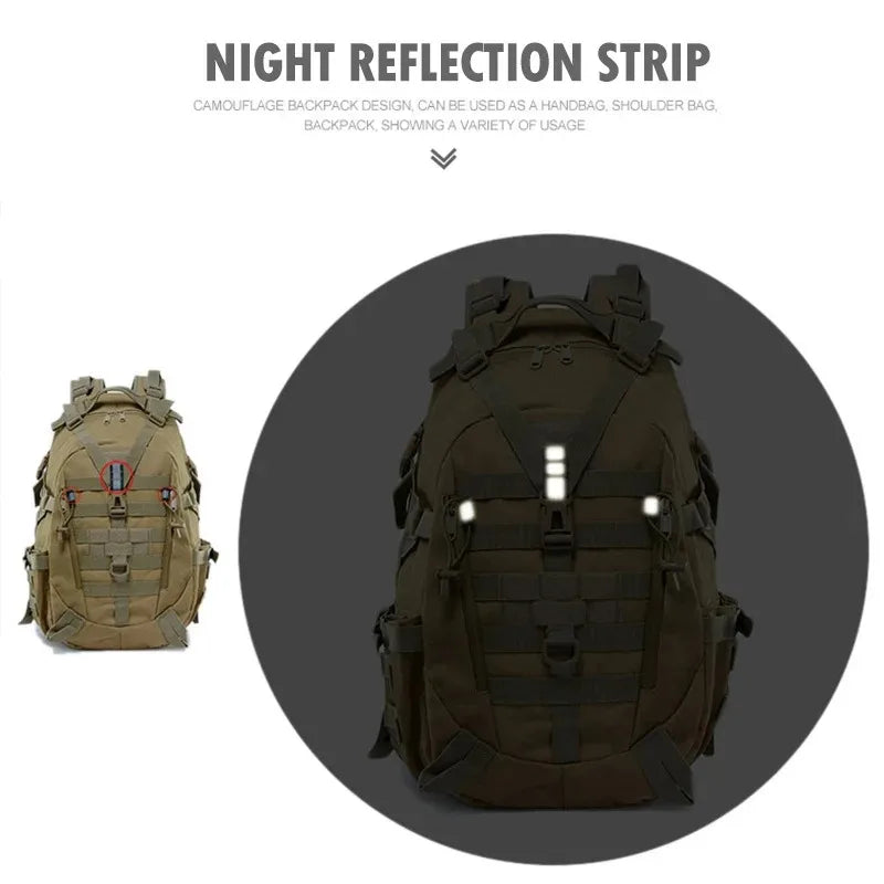 ReFire Gear Tactical Hiking Backpack With Molle System For Travel