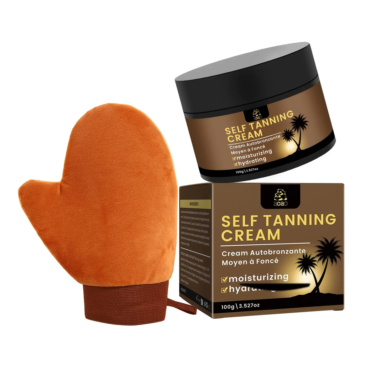 Aoao Self Tanning Cream With Aloe And Coconut Hydrating Moisturizer