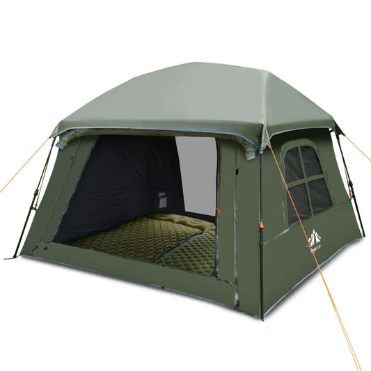 Night Cat Four Person Pop Up Camping Tent With Vestibule