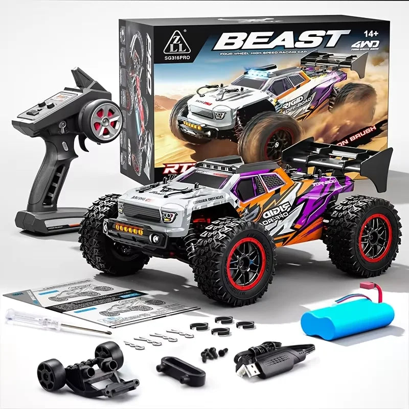 ZNLYRION Brushless RC Truck With Metal Gears And LED Lights