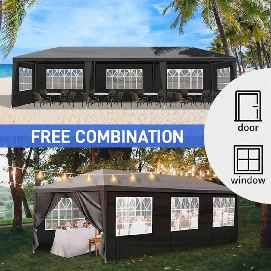 Heavy Duty Outdoor Waterproof Canopy Tent With Removable Sidewalls