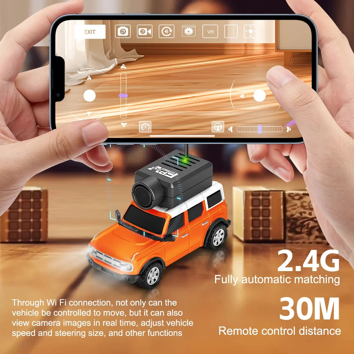 WLtoys Mini RC Racing Car With FPV Camera App Control