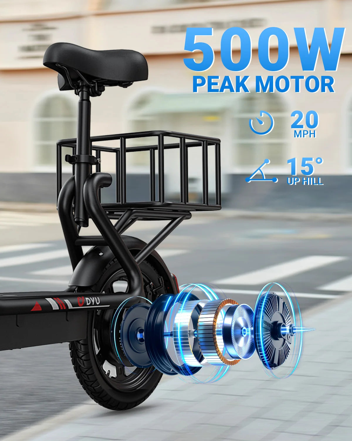 Dyu C4 Folding Electric Scooter For Urban Commuting