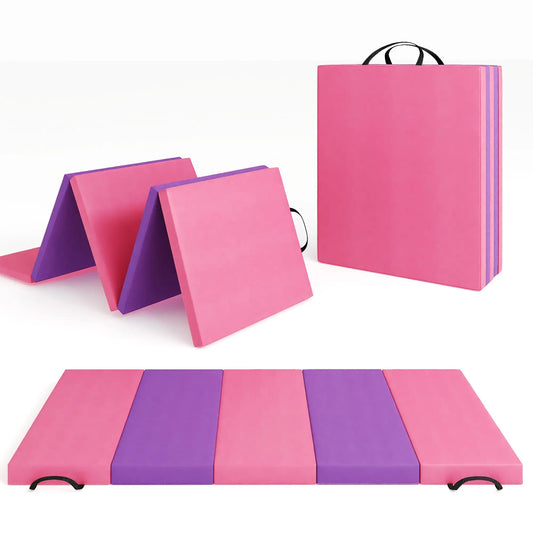 HiMISS Folding Gymnastics Mat for Tumbling Yoga Pilates and Fitness